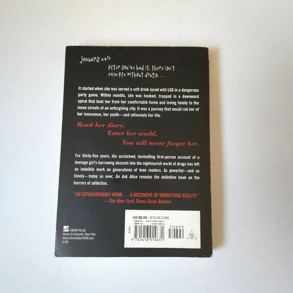 Go Ask Alice Paperback Book - Picture 3 of 7